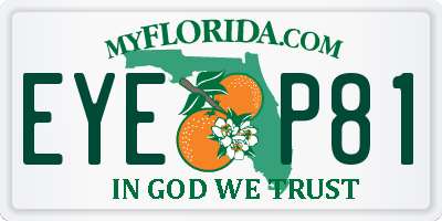 FL license plate EYEP81