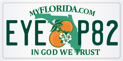 FL license plate EYEP82