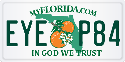 FL license plate EYEP84