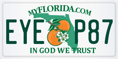 FL license plate EYEP87