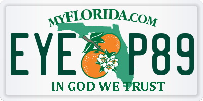 FL license plate EYEP89