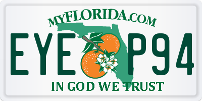 FL license plate EYEP94