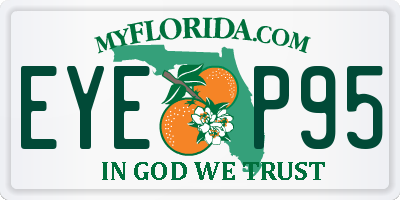 FL license plate EYEP95