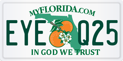 FL license plate EYEQ25