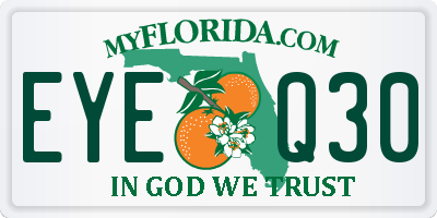 FL license plate EYEQ30