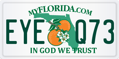 FL license plate EYEQ73