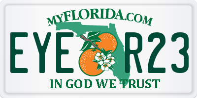 FL license plate EYER23