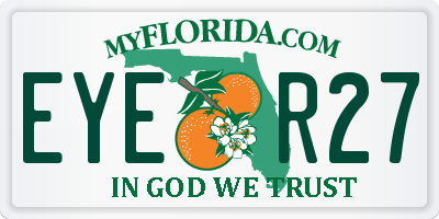FL license plate EYER27