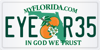 FL license plate EYER35