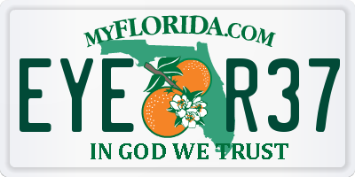 FL license plate EYER37
