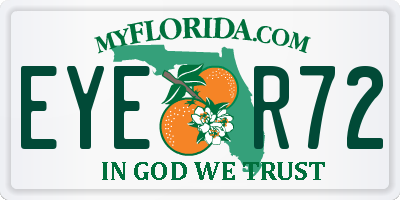 FL license plate EYER72