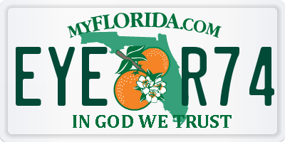 FL license plate EYER74