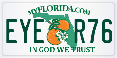 FL license plate EYER76