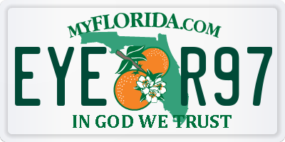 FL license plate EYER97