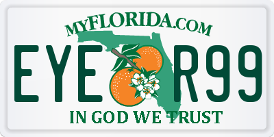 FL license plate EYER99