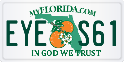 FL license plate EYES61