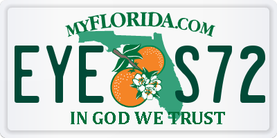 FL license plate EYES72