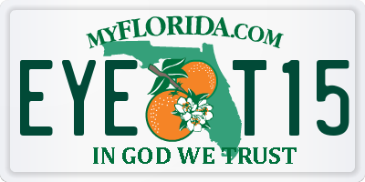 FL license plate EYET15