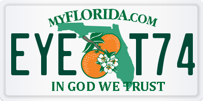 FL license plate EYET74