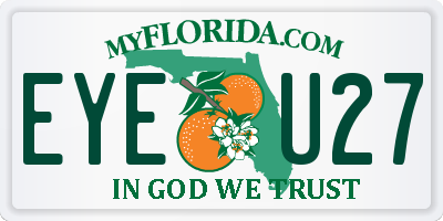 FL license plate EYEU27