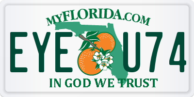 FL license plate EYEU74