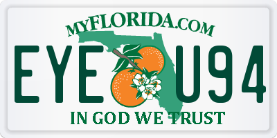FL license plate EYEU94