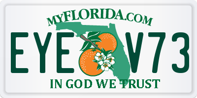 FL license plate EYEV73