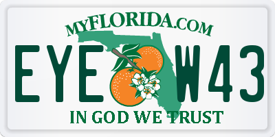 FL license plate EYEW43
