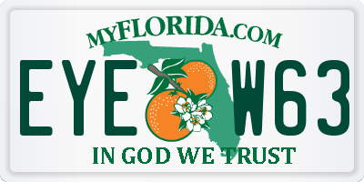 FL license plate EYEW63