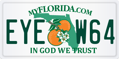 FL license plate EYEW64