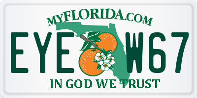 FL license plate EYEW67