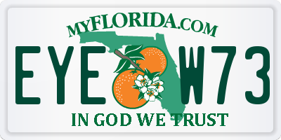 FL license plate EYEW73
