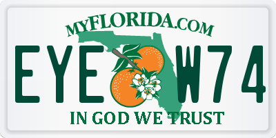 FL license plate EYEW74