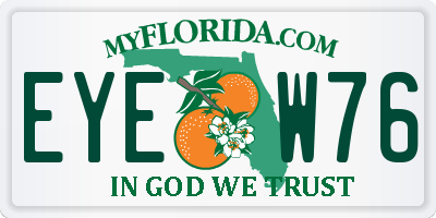 FL license plate EYEW76