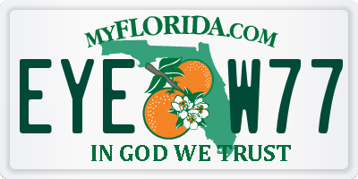 FL license plate EYEW77