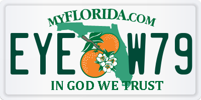 FL license plate EYEW79