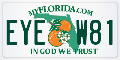 FL license plate EYEW81