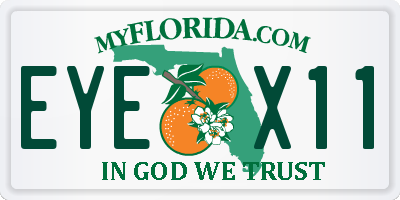 FL license plate EYEX11