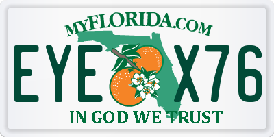 FL license plate EYEX76