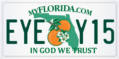 FL license plate EYEY15