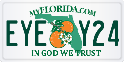 FL license plate EYEY24