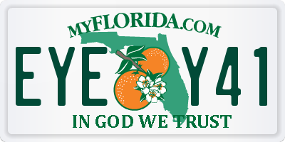 FL license plate EYEY41