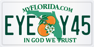 FL license plate EYEY45