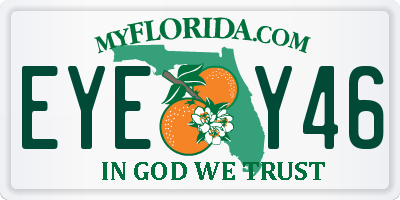FL license plate EYEY46