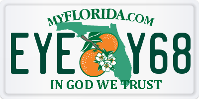 FL license plate EYEY68