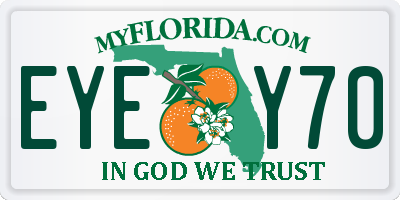 FL license plate EYEY70