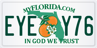 FL license plate EYEY76