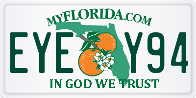 FL license plate EYEY94