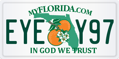 FL license plate EYEY97