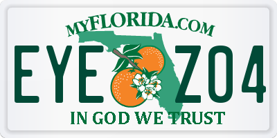 FL license plate EYEZ04
